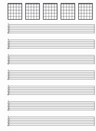 Printable Blank Guitar Tab Paper